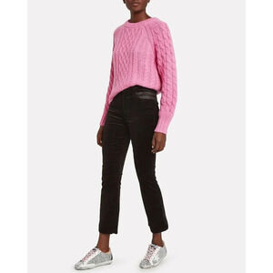 MOTHER Women's The Smooth Hustler Velvet Jeans in Soft Skills Size 25‎